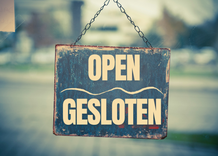 open gesloten
