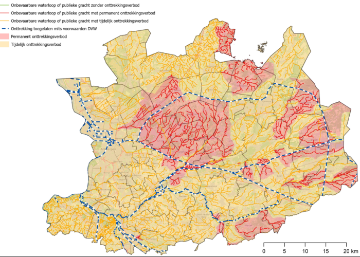 kaart oppompverbod provincie Antwerpen