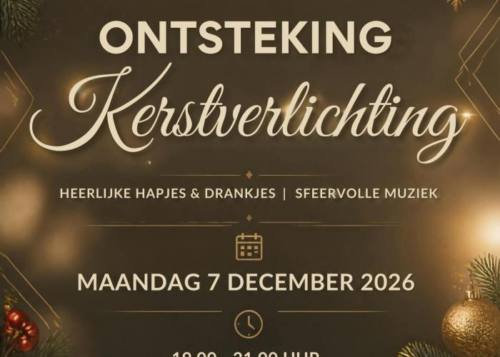 Ontsteking van de kerstverlichting © lokaal bestuur Rijkevorsel