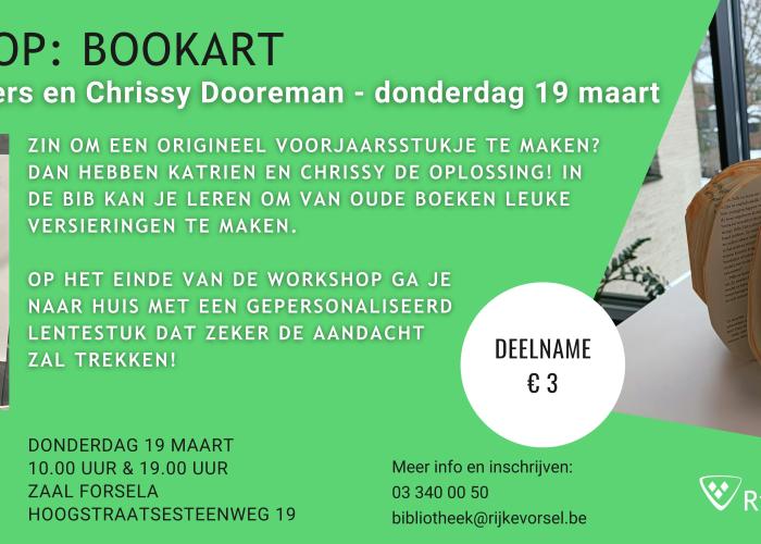 Workshop Bookart © Lokaal bestuur Rijkevorsel
