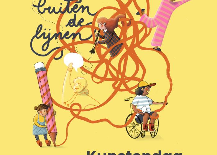 Kinderkunstendag - Raamschilderingen © Publiq