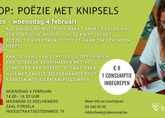 Poëzieworkshop met knipsel © AtelierAnnelies