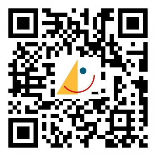 QR-code met logo van de school © GLS De Wegwijzer