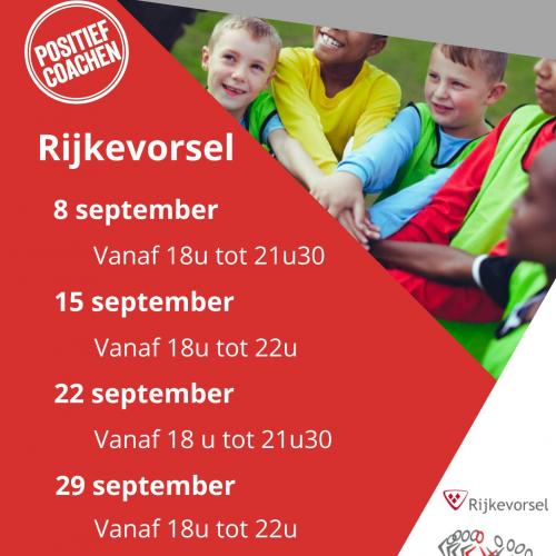 Start2Coach affiche © Lokaal bestuur Rijkevorsel
