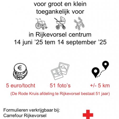 Flyer fotozoektocht © Rode Kruis Rijkevorsel