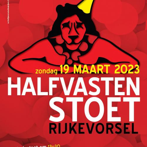 Affiche Halfvastenstoet 2023 © De Rijkevorselse Rederijkers