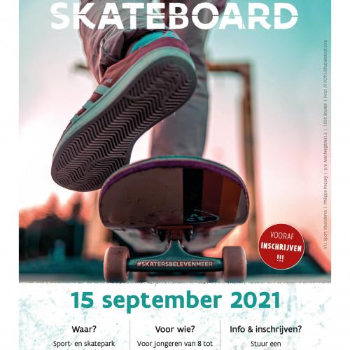 Poster Start to skateboard © Sport Vlaanderen