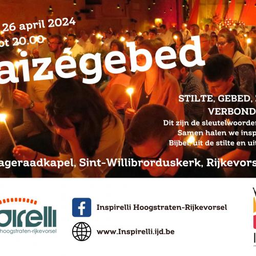 Taizégebed 26 april 2024 © Inspirelli Hoogstraten-Rijkevorsel