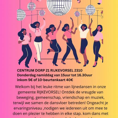 RIJKEVORSEL DANST! “LIJNDANSEN” een gezellige , leuke en sociale dansgroep iedereen is welkom dus kom mee proberen! © liliane kemps